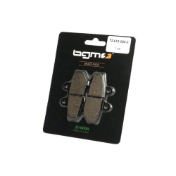 Brake pads -BGM 77.4x42.3mm- LAMBRETTA external Nissin brake caliper, BLANEY 4 Wheels XC Trojan 125cc 2003 (rear), HONDA CBX Custom 125cc 1988 (front), Cha Spacy 125cc 1998 (front), MBX RWB, F 125cc 1984 (front), MBX FW, FWD, 5W 50cc 1985 (front), MBX Hur