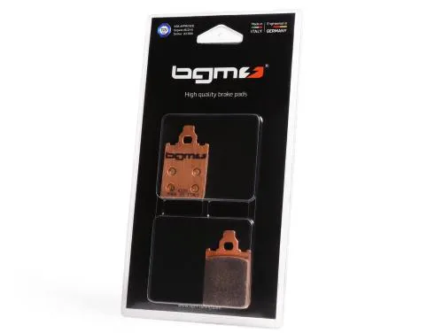 Pastiglie freno -BGM PRO Sintersport 31.8x51.2mm- Grimeca - Vespa PX Disc (1998-2010), LML Star, Stella, Grimeca Classic/NT, SKR125, SKR150 1993-1997 (ant), Quartz 50cc 1992 (ant), PIAGGIO Free 50cc 1996 (ant), MALAGUTI F15 Fire Fox LC 50cc 1998 (pos