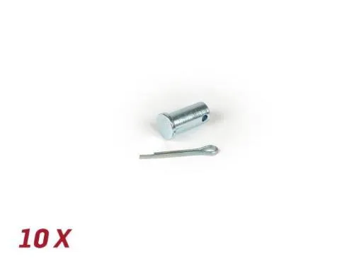 Perno Ø=5.4x11mm + copiglia, freno posteriore -BGM ORIGINAL- Vespa V50, 50N, PV125, ET3, PK S, PK XL1, PK XL2, ETS, VNA, VNB, VBA, VBB, Super, GL, GT, GTR, TS, Sprint, GS, SS, Rally, PX - 10 pz