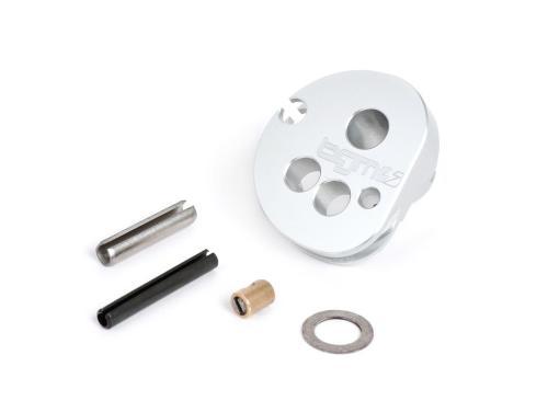 Puleggia comando cavo gas - BGM Pro made by JPP, QUICK ACTION- Lambretta LI, LIS, SX, TV (serie 2-3), DL, GP - argento anodizzato