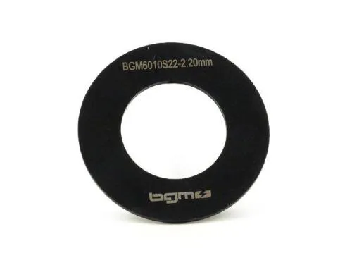 Rondella spallamento BGM6010S22 da 2,20 mm per cambio Lambretta Serie 1-3. Rettificata, temprata e marcata; scegliere lo spessore dopo misura del gioco.