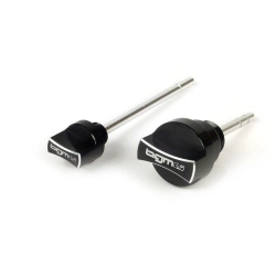 Set tappi con asta livello olio -BGM PRO, olio motore + olio trasmissione- Piaggio Leader/Quasar - Vespa ET4, LX, LXV, S, GT, GTS, GTV, GTL 125-300cc - nero anodizzato