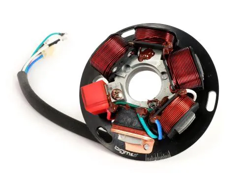 Statore BGM PRO HP V2.5 BGM8025N a 5 cavi per Vespa PX Arcobaleno 1984-2011, anche con carter Elestart, con cablaggio in silicone.