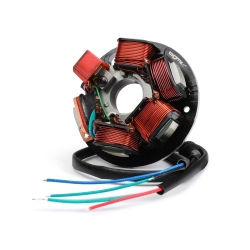 Statore BGM PRO HP V2.5 BGM8030N con 5 bobine, 6 cavi liberi e cablaggio siliconico per PK XL e conversioni elettroniche Vespa Smallframe.