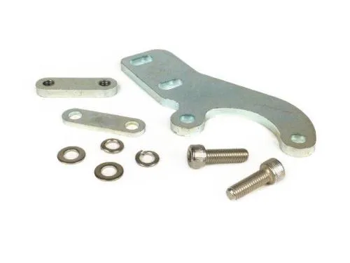 Supporto marmitta anteriore -BGM PRO Clubman V3.0- Lambretta 1a serie, 2a serie, 3a serie - argento