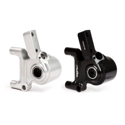 Supporto pinza freno anteriore -BGM CNC Touring, radiale, tamburo freno tipo Piaggio/Grimeca Ø20mm- Vespa PX Disc (1998-), My, 2011 - argento