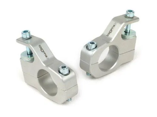 Supporto superiore fissaggio ammortizzatore -BGM PRO clip on alluminio CNC- Lambretta LI, LIS, SX, TV, DL, GP - argento