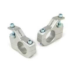 Supporto superiore fissaggio ammortizzatore -BGM PRO clip on alluminio CNC- Lambretta LI, LIS, SX, TV, DL, GP - argento