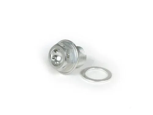 Tappo riempimento olio -BGM Pro made by JPP, alluminio CNC- Lambretta LI, LIS, SX, TV, DL, GP, J, Lui - argento anodizzato