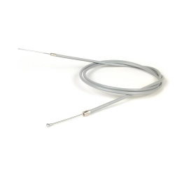 Cavo frizione completo BGM ORIGINAL BGM6411CC grigio per Vespa PX Arcobaleno dal 1984 e T5 125, con terminale a pera e barilotto.