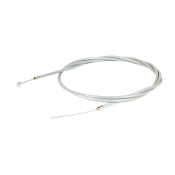 Cavo acceleratore completo BGM ORIGINAL BGM6410TC con guaina grigia e rivestimento PTFE, per Vespa P125X, P150X e P200E prima serie.