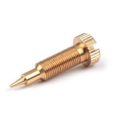 Tornillo de regulación de aire/mezcla -BGM PRO, Conversion, corto- SI20/20D, SI24/24E, SI24/24H - rosca M5 x 0,50 mm - punta fina (Ø=0,65 mm) - tipo Vespa PX con tornillo con muesca (utilizado como conversión de rosca fina a rosca larga / hexagonal