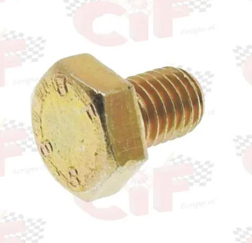 Vite esagonale M10x1,5 con filetto da 14 mm per fissaggio posteriore su Piaggio Ciao, Si, Bravo e Boxer. Confrontabile con Piaggio 031150.