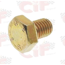 Vite esagonale M10x1,5 con filetto da 14 mm per fissaggio posteriore su Piaggio Ciao, Si, Bravo e Boxer. Confrontabile con Piaggio 031150.