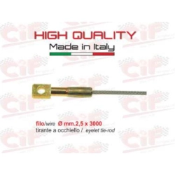 Cavo frizione interno (filo2,5x300)(tirante ad occhiello