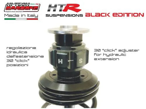 Ammortizzatore Anteriore HITECH HTR Black Edition a Gas per Vespa 50, Primavera, ET3, PK