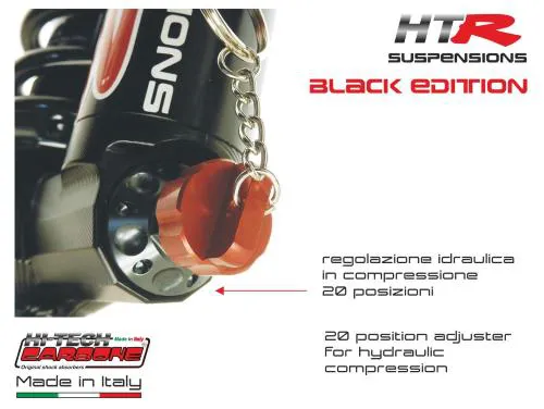 Ammortizzatore Anteriore HITECH HTR Black Edition a Gas per Vespa 50, Primavera, ET3, PK