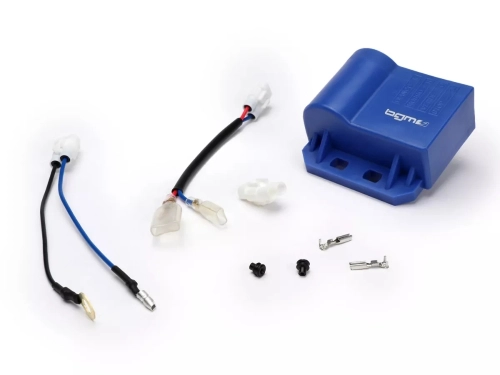 Centralita BGM PRO con sincronización fija para encendido IDM - tipo Ducati azul Vespa PX, PK, Lambretta - Polini IDM, Vespatronic, VesPower, Varitronic, Flytech, Parmakit