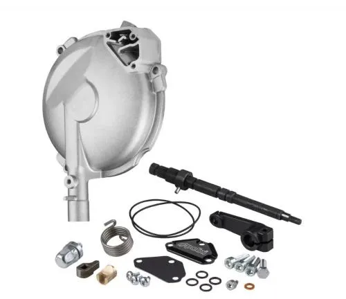 Coperchio frizione completo Polini For Race per Vespa Largeframe: sfiato a labirinto, spazio per frizioni maggiorate e passaggio ruota fino a 100 mm.