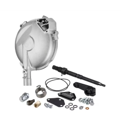 Coperchio frizione completo Polini For Race per Vespa Largeframe: sfiato a labirinto, spazio per frizioni maggiorate e passaggio ruota fino a 100 mm.