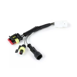 Kit cavo adattatore per conversione frecce posteriori -BGM PRO- Vespa GTS125-300 (-2018) - per montare le frecce Moto Nostra LED con luce sequenziale dinamica a LED e fanale posteriore (modelli a partire dal 2019)