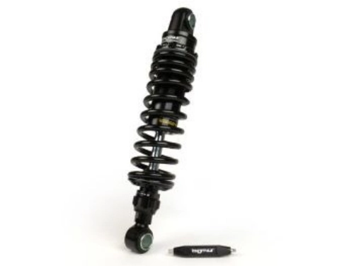 Ammortizzatore posteriore-BGM PRO R12 V2 Black Edition, 300-310mm- Lambretta LI, LIS, SX, TV, DL, GP - nero