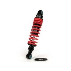 Ammortizzatore posteriore-BGM PRO R12 V2 Black Edition, 300-310mm- Lambretta LI, LIS, SX, TV, DL, GP - rosso