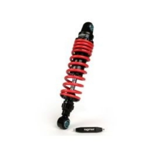 Ammortizzatore posteriore-BGM PRO R12 V2 Black Edition, 300-310mm- Lambretta LI, LIS, SX, TV, DL, GP - rosso