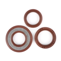 Kit paraoli per motori -BGM PRO, FKM/Viton® (E10/resistente all'etanolo)- Vespa Smallframe 24mm - (usato per albero motore lato volano / accensione ETS Vespa V50, V90, SS50, SS90, PV125, ET3, PK S, PK XL)