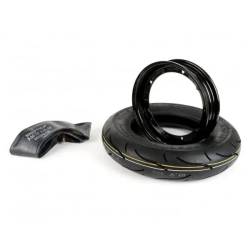 Kit pneumatico e cerchio ruota -BGM Sport, Vespa- 3.50 - 10 pollici TT 59S (rinforzato) - cerchio 2.10-10 nero