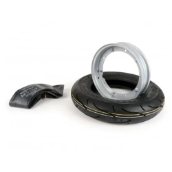 Kit pneumatico e cerchio ruota -BGM Sport, Vespa- 3.50 - 10 pollici TT 59S (rinforzato) - cerchio 2.10-10 grigio