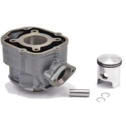 PIAGGIO 50 cc cylinder for DERBI D50B0 50cc 2T LC Ø 39.88mm, aluminium, 2 piston rings, without head, grade A - perfect repair