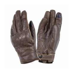Guantes TUCANO URBANO STEVE, marrón vintage, unisex, talla S, 100 % piel, EN 13594