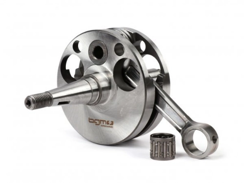 Crankshaft -BGM PRO, direct intake, stroke = 57mm, connecting rod = 110mm- Motovespa 125, Motovespa 150S - pin Ø15mm (roller case) conversion Vespa VNA1T-VNA2T