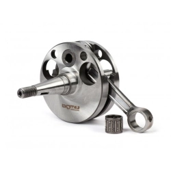 Albero motore -BGM PRO, immissione diretta, corsa = 57mm, biella = 110mm- Motovespa 125, Motovespa 150S - spinotto Ø15mm (astuccio a rulli) conversione Vespa VNA1T-VNA2T