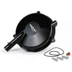 Coperchio frizione BGM PRO Superstrong CNC Ultralube nero per Vespa PX, T5, Cosa, Rally, Sprint e Largeframe 1962-2016. MPN BGM8294B.
