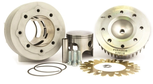 Gruppo termico Pinasco 260 cc Ø73 mm per corsa 62 e biella 130 mm, con aspirazione lamellare, dedicato al motore Pinasco 260.