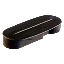 Coprimozzo in plastica nero perno da 20mm per Vespa PX Arcobaleno, PK Ets, Cosa
