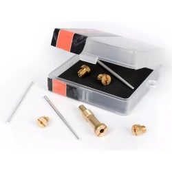BGM PRO BGM8549 per Dell'Orto PHBH 28/30 2T: getti max 130-135, minimo 58-60, polverizzatore AS266 e spilli X3, X7, X13.