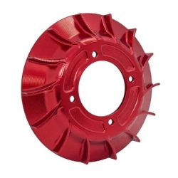 Ventola volano colore rosso 14 alette in alluminio per Accensione VMC