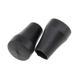Coppia di scarpette in gomma con fondello in teflon per cavalletto Vespa da 22 mm. Compatibili con PX, PK, T5 e Cosa con tubo corretto.