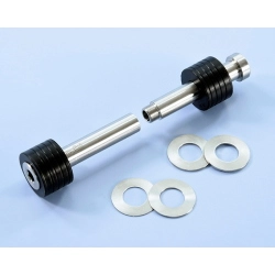 Kit silent block perno motore Polini 214.0142, durezza 80 Shore, per Vespa 50/125 Smallframe compatibili. Configurazione racing.