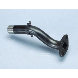 Collettore aspirazione Polini 215.0005 in ferro, attacco a due fori, per carburatore Dell'Orto SHB 16/16 e Vespa 50 compatibili.