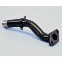 Collettore aspirazione Polini 215.0140 in ferro, Ø16 mm e attacco carter a 2 fori per Vespa PK 50 2T compatibili. GTIN 8054705069659.