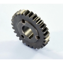 Pignone primario Polini 202.1420 Z26 a denti dritti per corona Z69: rapporto 2,65, GTIN 8054705117015, per Vespa Smallframe compatibili.