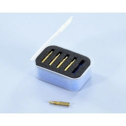 Set Polini 373.0002 di 5 getti del minimo per carburatori Dell’Orto SI: misure 55/160, 58/160, 60/160, 62/160 e 65/160, diametro corpo 3,4 mm.