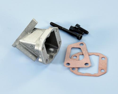 Supporto Polini per collettori monolamellari Vespa PK, XL, HP, FL2 ed ETS con fissaggio al carter a 3 fori; non è un collettore completo.