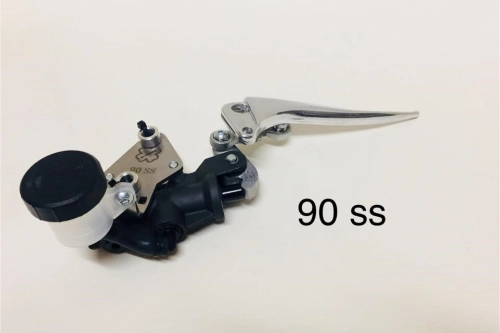Kit pompa freno Crimaz DF1005-00SS con pistone da 11 mm, piastra e leva per montaggio sotto il manubrio originale Vespa 50 SS e 90 SS.
