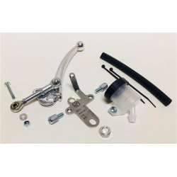 Supporto Crimaz DFR1008-0ET3 per pompa freno su manubri Vespa ET3, Primavera, Super, GTR, Sprint Veloce, TS e Rally. Pompa esclusa.