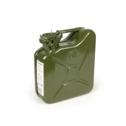Tanica carburante F.A. Italia Classic 90815000 da 5 litri in lamiera d'acciaio oliva, compatta 270x245x100 mm, per portapacchi e supporti adatti.